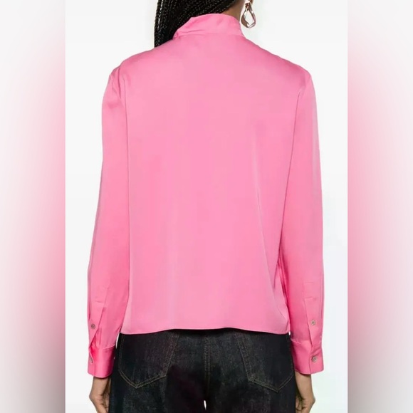 THEORY OPEN NECK TIE BLOUSE*********SIZE: P - Picture 3 of 3